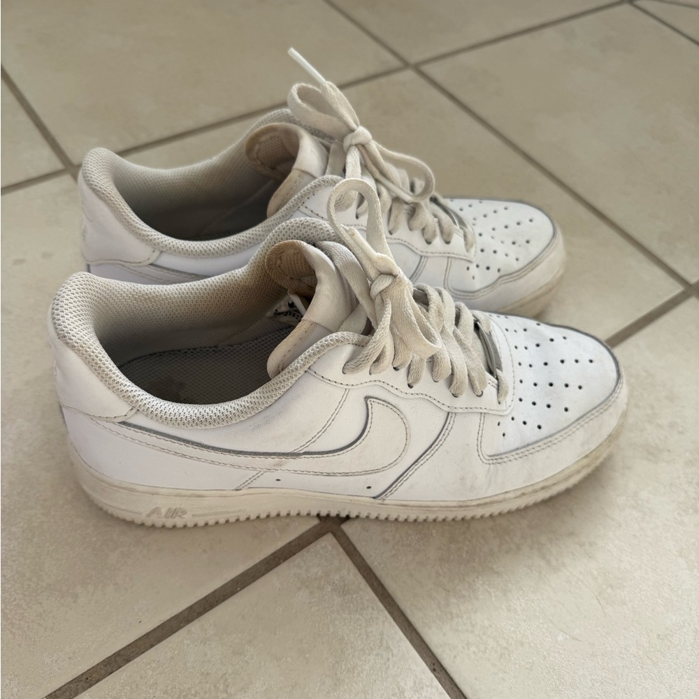 White Nike Air Force 1 Sneakers